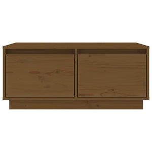 Couchtisch Honigbraun Kiefer Massivholz 80x50 cm