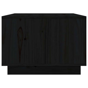 Schwarzer Couchtisch Kiefer 80x50 cm