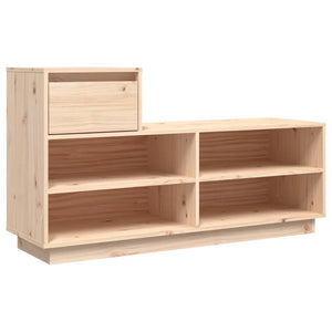 Massivholz Schuhregal Kiefer 110cm