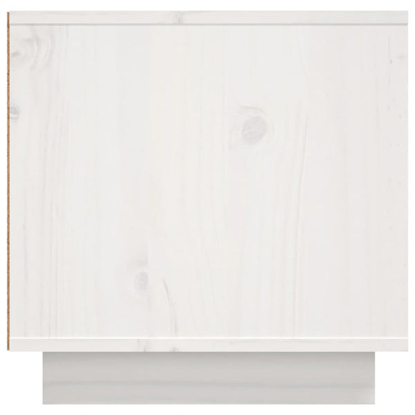 Weißer TV-Schrank 156 cm Kiefer Massivholz
