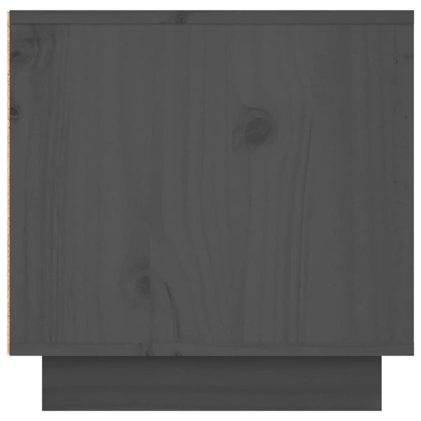 Grauer TV-Schrank 156 cm Kiefer Massivholz