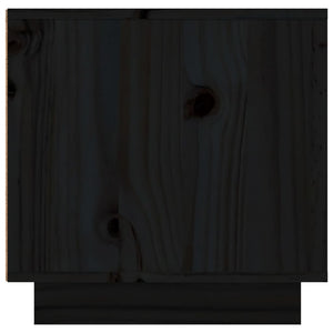 Schwarzer TV-Schrank Kiefer Massivholz 156cm