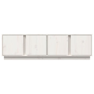 Weißer TV-Schrank Kiefer Massivholz 140 cm