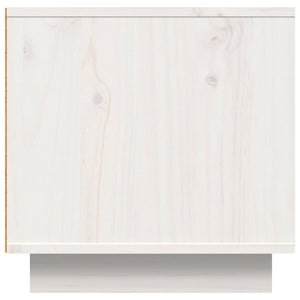 Weißer TV-Schrank Kiefer Massivholz 140 cm