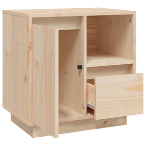 Nachttische 2er Set Kiefer Massivholz 50x34x50 cm