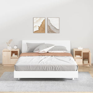 Nachttische 2er Set Kiefer Massivholz 50x34x50 cm