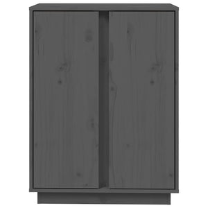 Graues Kiefer Massivholz Sideboard 60x80cm