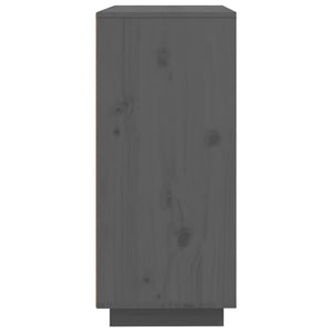 Graues Kiefer Massivholz Sideboard 60x80cm