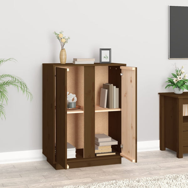 Sideboard Honigbraun 60x35x80cm Kiefer Massivholz