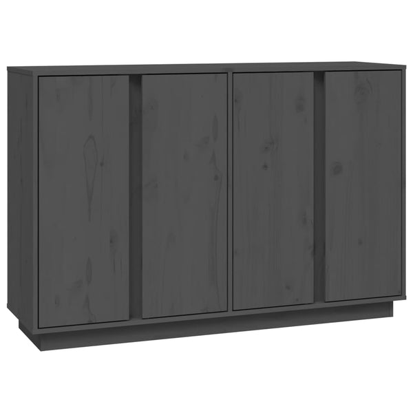 Graues Kiefer Massivholz Sideboard 120cm