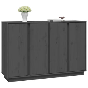 Graues Kiefer Massivholz Sideboard 120cm