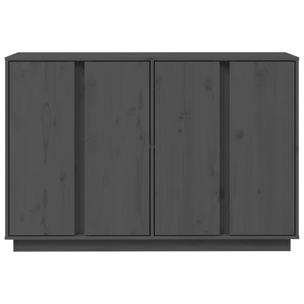 Graues Kiefer Massivholz Sideboard 120cm
