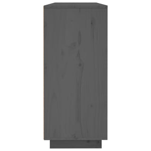 Graues Kiefer Massivholz Sideboard 120cm