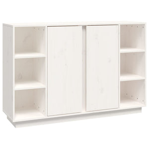Sideboard Weiß 120 cm Kiefer Massivholz