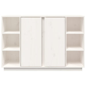 Sideboard Weiß 120 cm Kiefer Massivholz