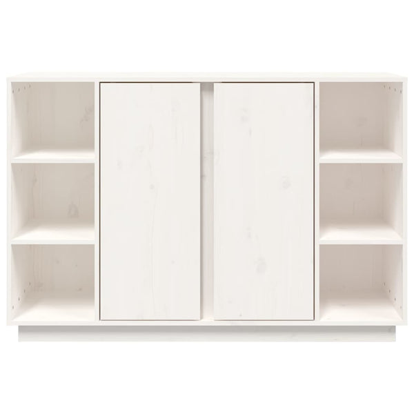 Sideboard Weiß 120 cm Kiefer Massivholz