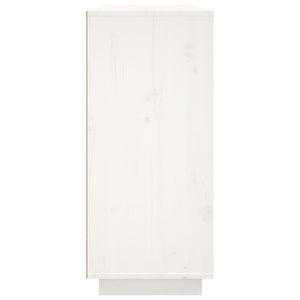 Sideboard Weiß 120 cm Kiefer Massivholz