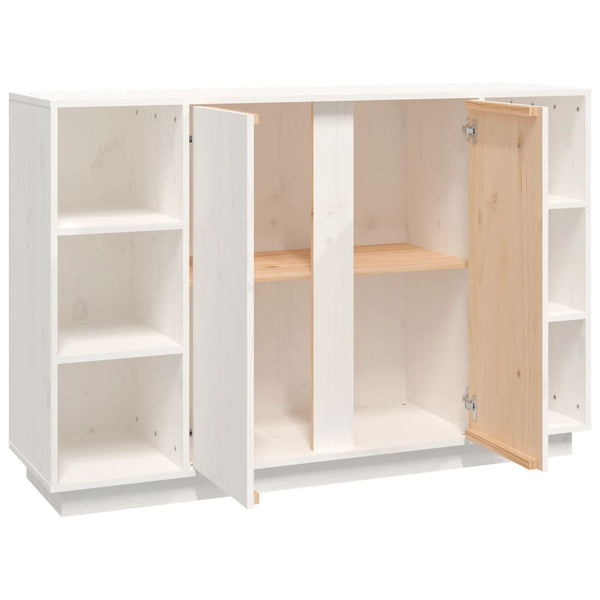 Sideboard Weiß 120 cm Kiefer Massivholz
