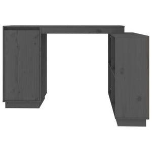 Grauer Kiefer Massivholz Schreibtisch 110x50 cm