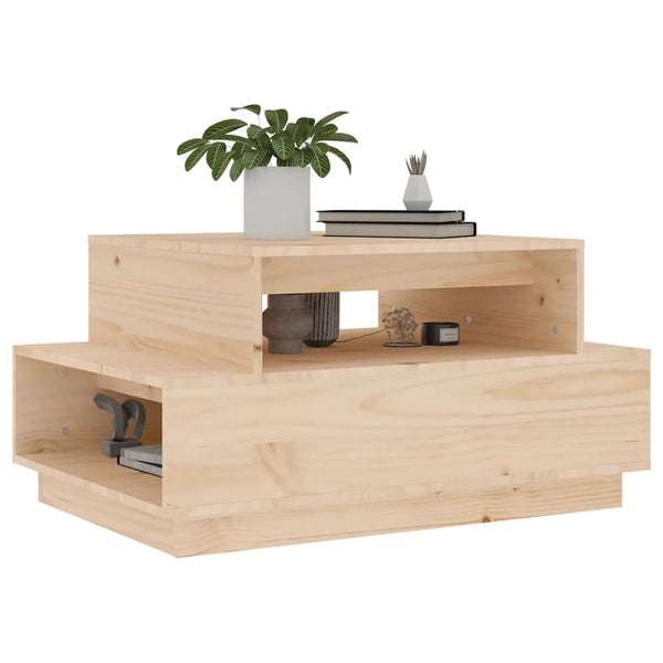 Massivholz Couchtisch Kiefer 80x55 cm