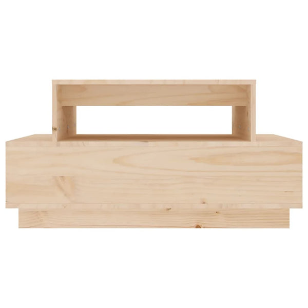 Massivholz Couchtisch Kiefer 80x55 cm