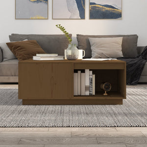 Couchtisch Kiefer Massivholz Honigbraun