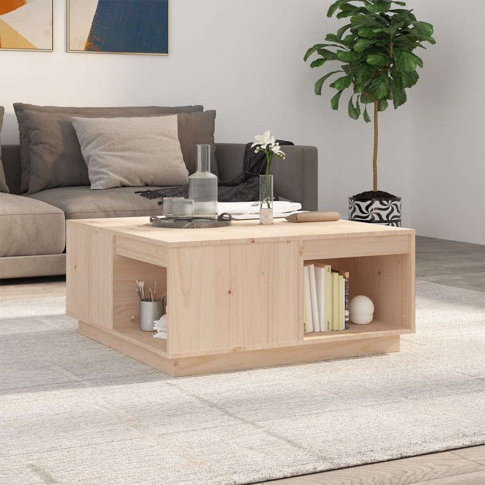Couchtisch Kiefer Massivholz 80x81 cm