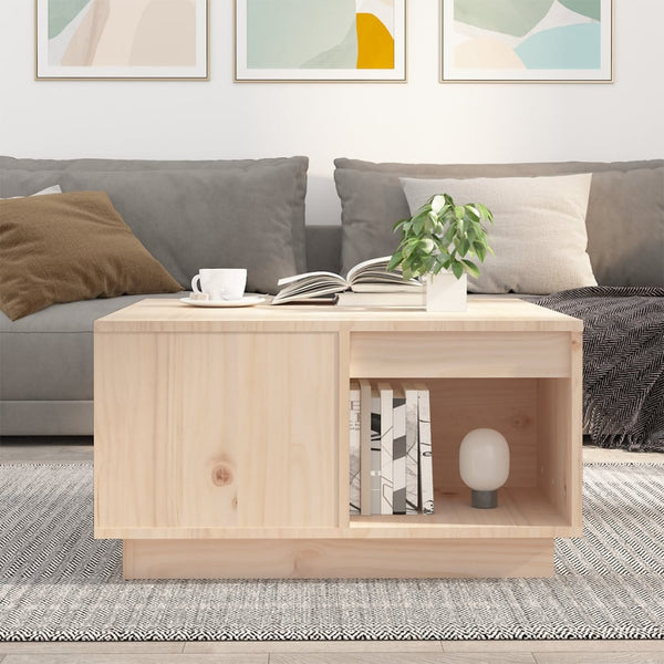 Couchtisch Kiefer Massivholz 60x61 cm