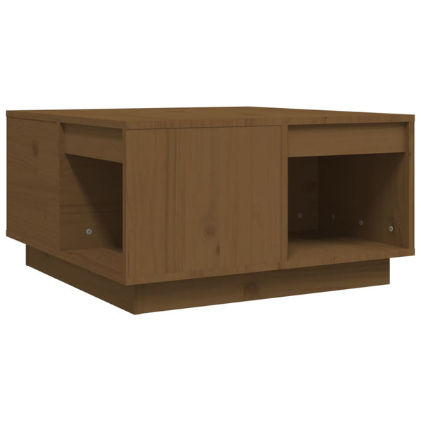 Couchtisch Honigbraun Kiefer Massivholz 60x61 cm