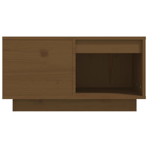 Couchtisch Honigbraun Kiefer Massivholz 60x61 cm