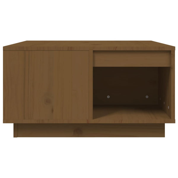 Couchtisch Honigbraun Kiefer Massivholz 60x61 cm
