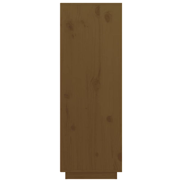 Highboard Honigbraun Kiefer Massivholz 89x40x116,5 cm