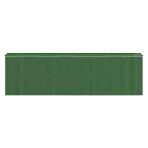 Geräteschuppen Grün 192x606x223 cm Verzinkter Stahl