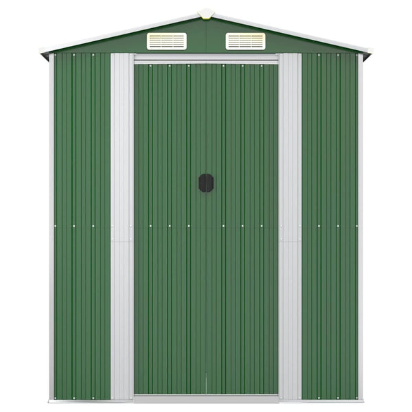 Geräteschuppen Grün 192x855x223 cm Verzinkter Stahl