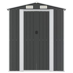 Geräteschuppen Anthrazit 192x523x223 cm Verzinkter Stahl