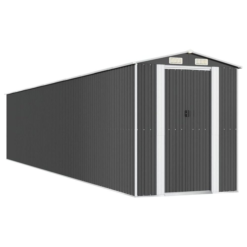 vidaXL Abri de jardin anthracite 192x1021x223 cm Acier galvanisé