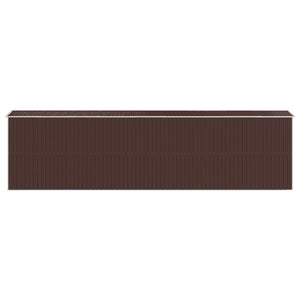 vidaXL Abri de jardin Marron foncé 192x772x223 cm Acier galvanisé