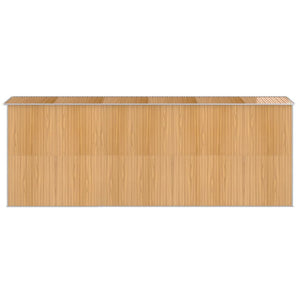 Geräteschuppen Hellbraun 192x523x223 cm Verzinkter Stahl
