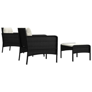 5-teiliges Garten Lounge Set mit Kissen