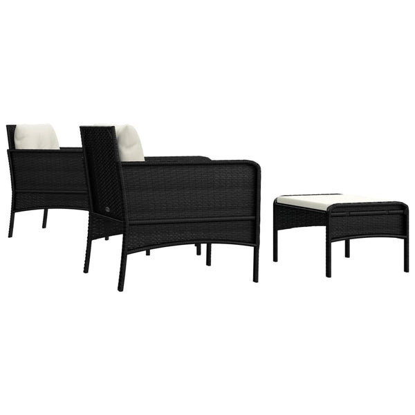 5-teiliges Garten Lounge Set mit Kissen