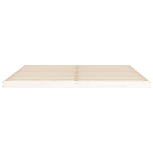 Massivholzbett Weiß 200x200 cm