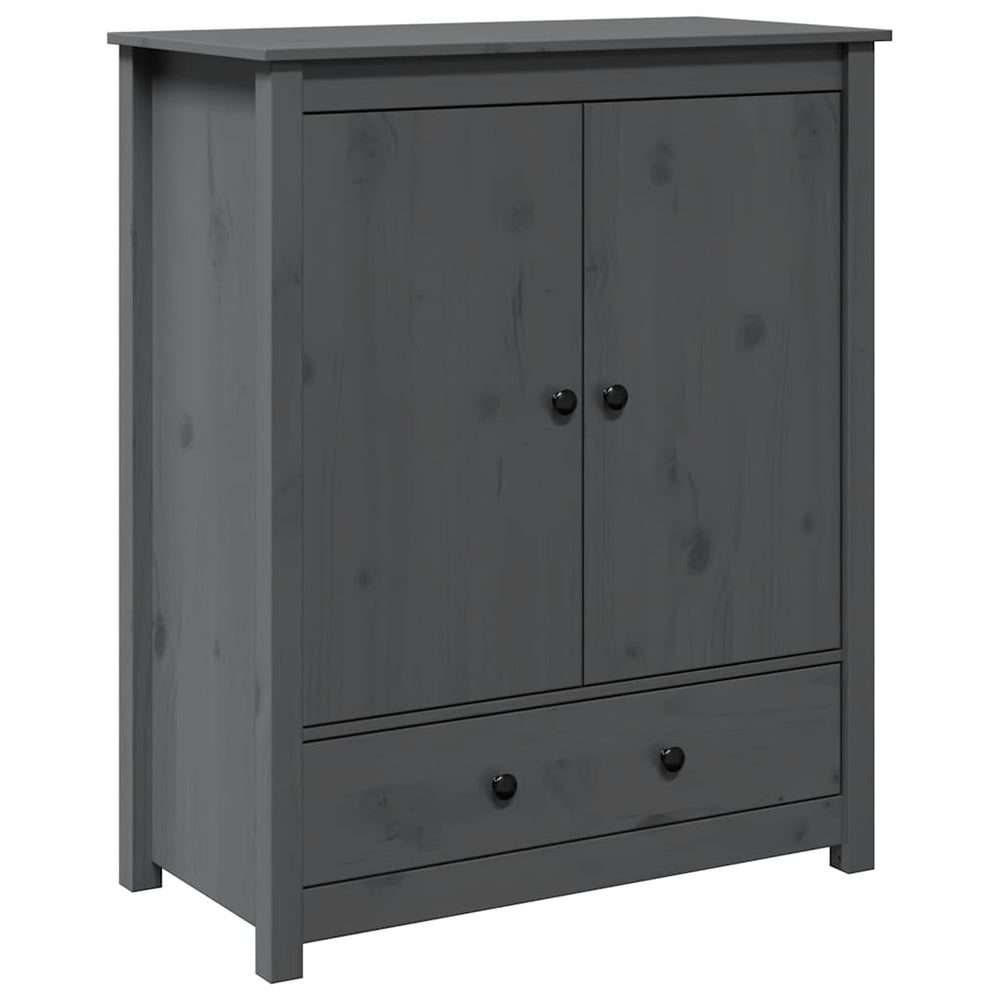 vidaXL Highboard Grey 83x41.5x100 cm Solid Pine Wood