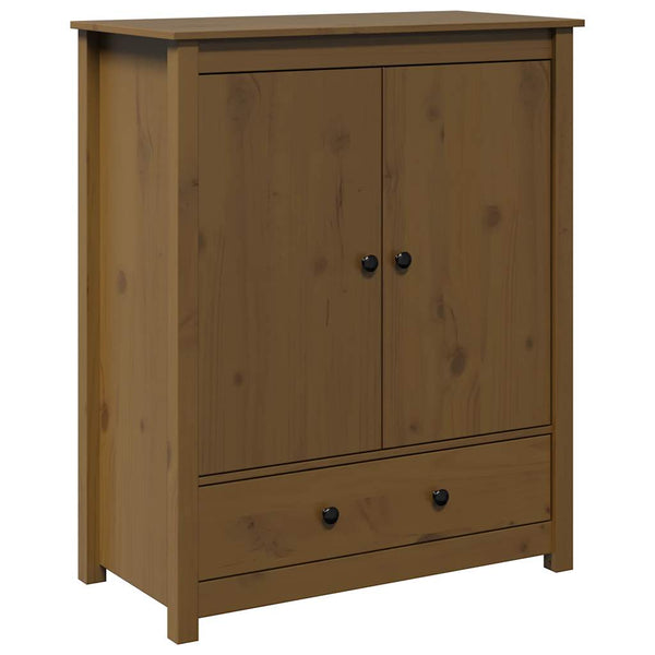 Highboard Honigbraun Kiefer Massivholz 83x100cm