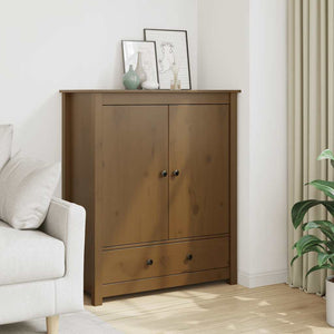 Highboard Honigbraun Kiefer Massivholz 83x100cm
