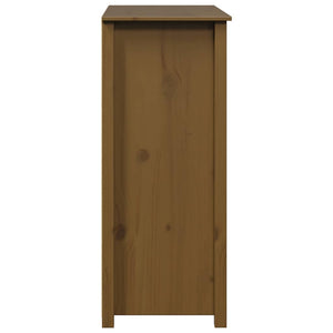 Highboard Honigbraun Kiefer Massivholz 83x100cm