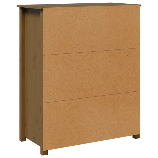 Highboard Honigbraun Kiefer Massivholz 83x100cm