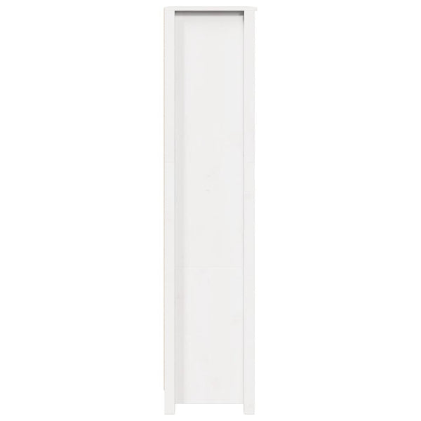 Highboard Weiß 80 cm Kiefer Massivholz