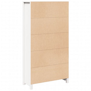 Highboard Weiß 80 cm Kiefer Massivholz