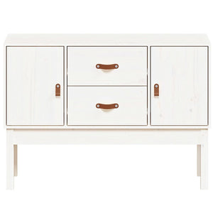 Weißes Sideboard 110 cm Kiefer Massivholz