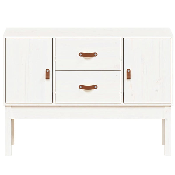 Weißes Sideboard 110 cm Kiefer Massivholz